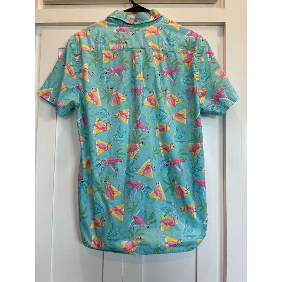Chubbies Men's Flamingo and Palm tree v neck 100% cotton small - Picture 2 of 6